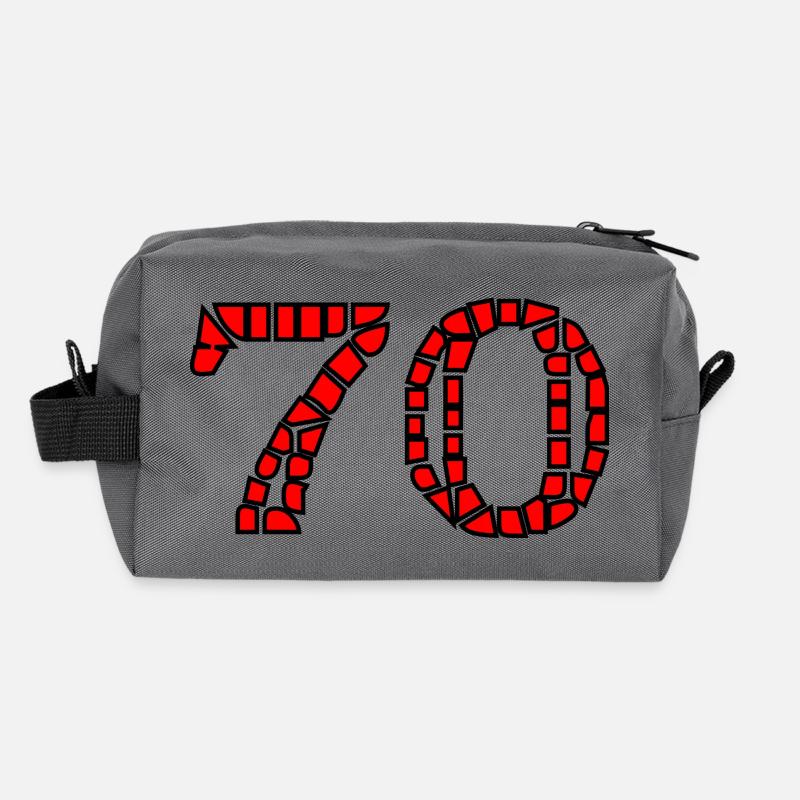 70. 70 ANS. 70e ANNIVERSAIRE. ANNIVERSAIRE 70 ANS. Trousse de toilette en tissu recyclé