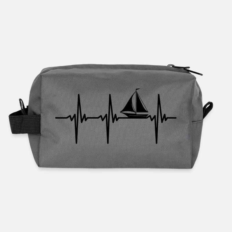 Heartbeat pour petits voiliers à voiles Trousse de toilette en tissu recyclé