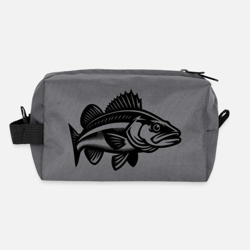 Poisson sandre élégant Trousse de toilette en tissu recyclé