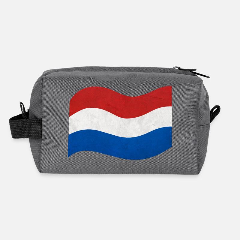 Drapeau des Pays-Bas Trousse de toilette en tissu recyclé