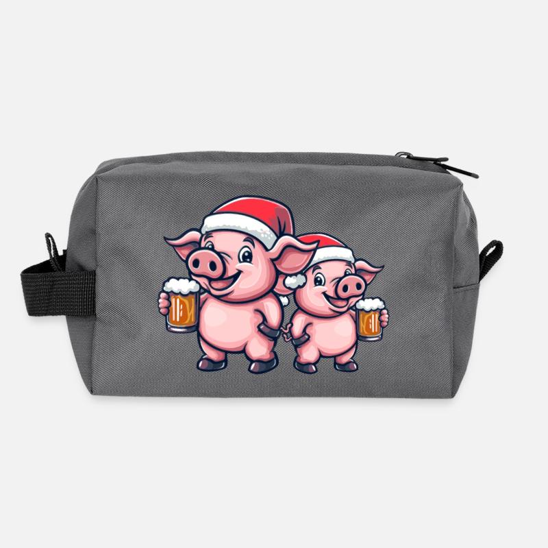 Schwein Weihnachten Bier Crew Recycelte Kulturtasche