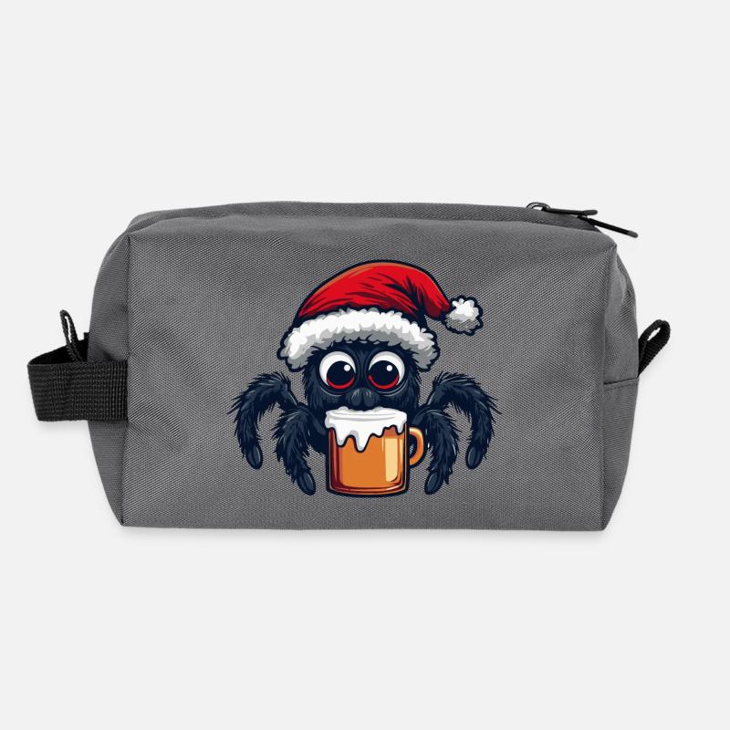 Bière de Noël Spider Tarantula Trousse de toilette en tissu recyclé