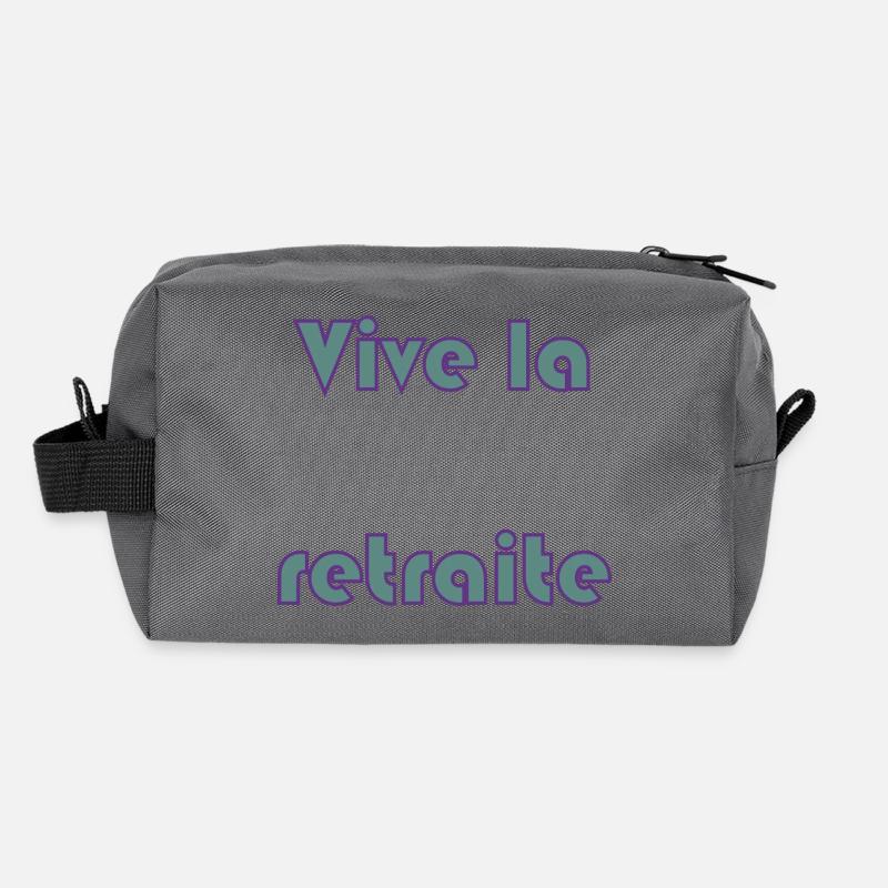 RETRAITE. RETRAITE. RETRAITEE. RETRAITE Trousse de toilette en tissu recyclé
