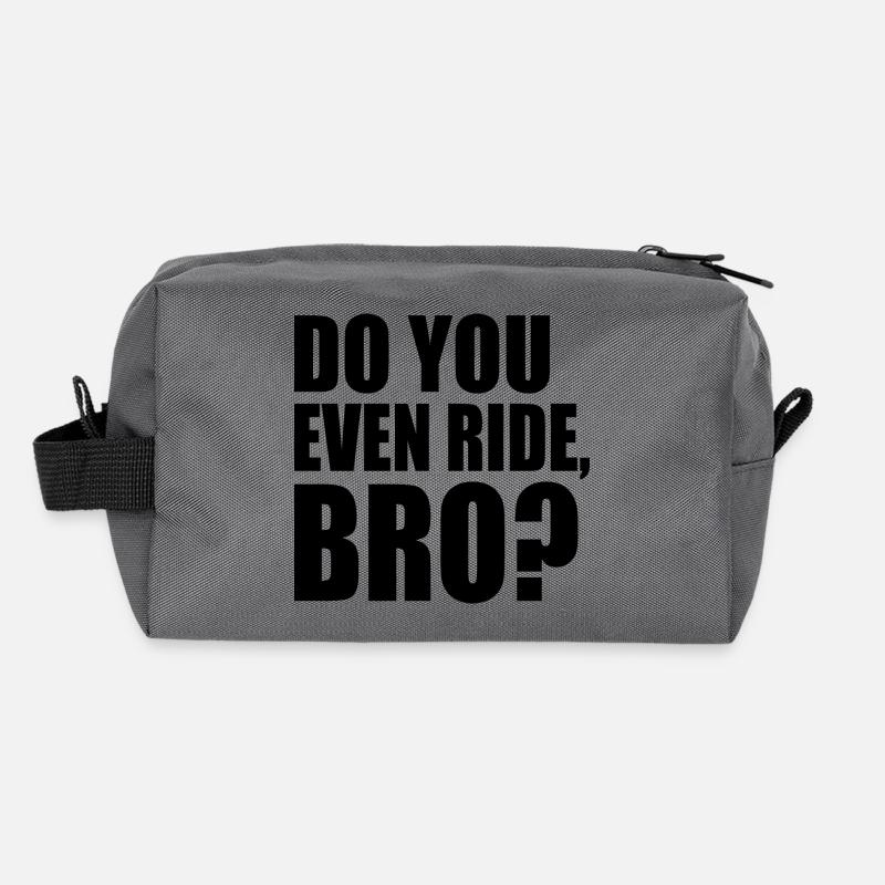 Do you even ride bro Trousse de toilette en tissu recyclé