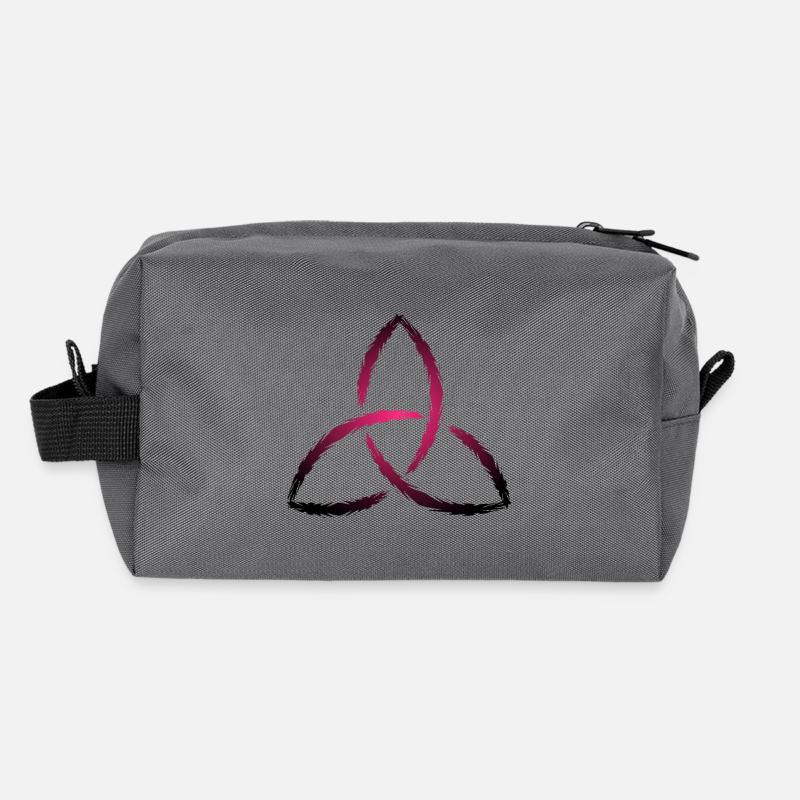 Triquetra symbole celtique Trousse de toilette en tissu recyclé