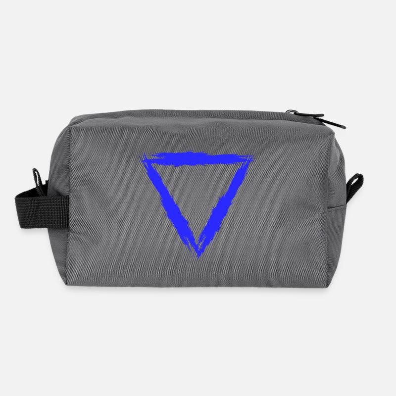 Element Symbol Wasser - Recycelte Kulturtasche - Anthrazit