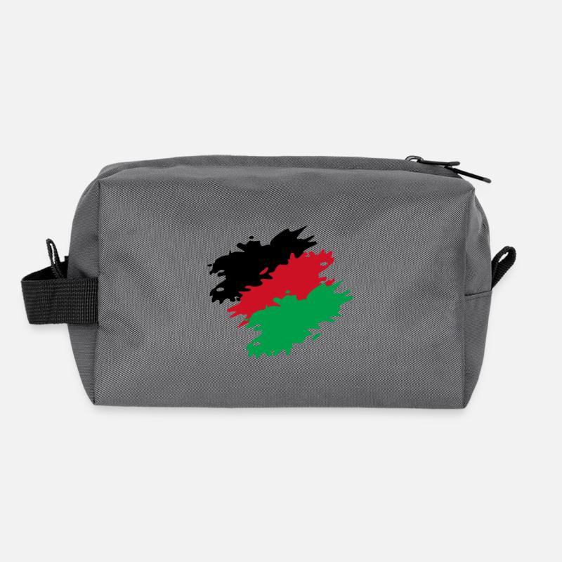 Malawi couleurs drapeau drapeau brosse Trousse de toilette en tissu recyclé