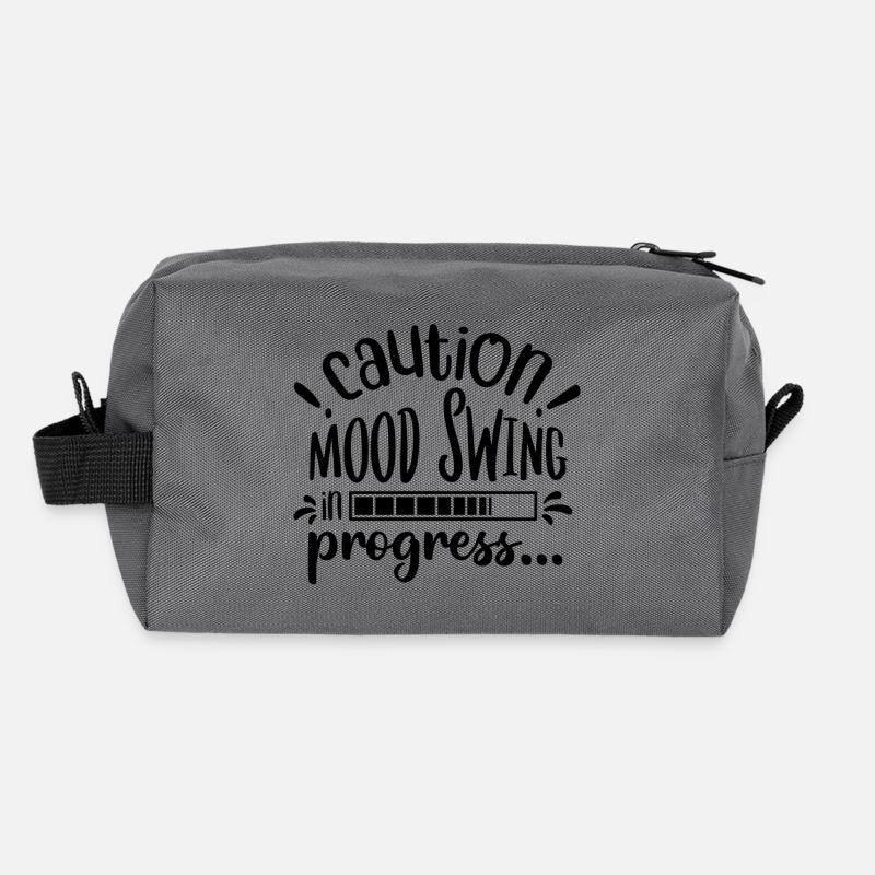 Caution! Mood swing in progress... Recycled Toiletry Zip Bag