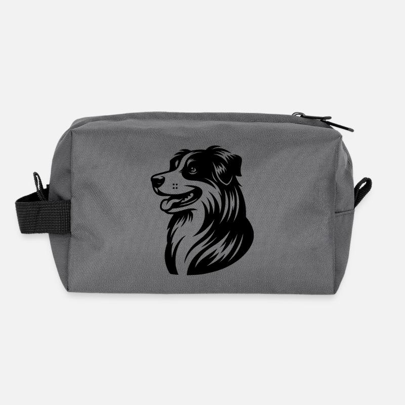 Knuffiger Australian Shepherd Hund Vierbeiner Recycelte Kulturtasche