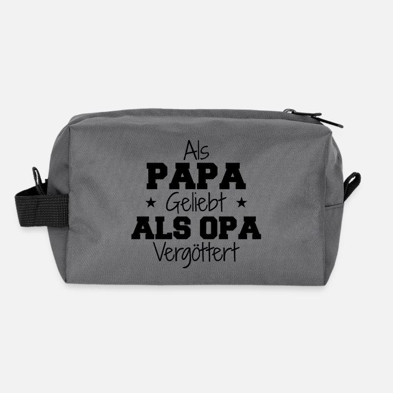 Loved as dad, idolized as grandpa Recycled Toiletry Zip Bag