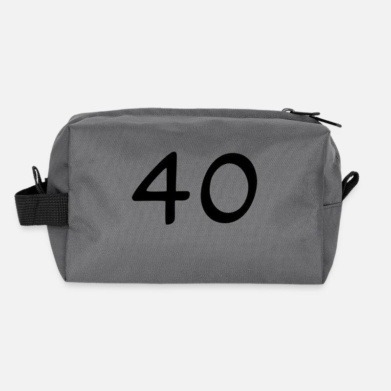 40. 40 YEARS. 40th ANNIVERSARY. 40TH ANNIVERSARY. Recycled Toiletry Zip Bag