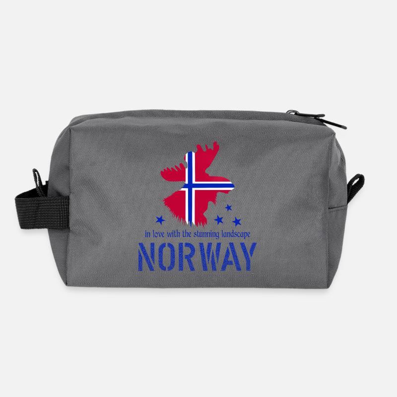Norvège Norge Trousse de toilette en tissu recyclé