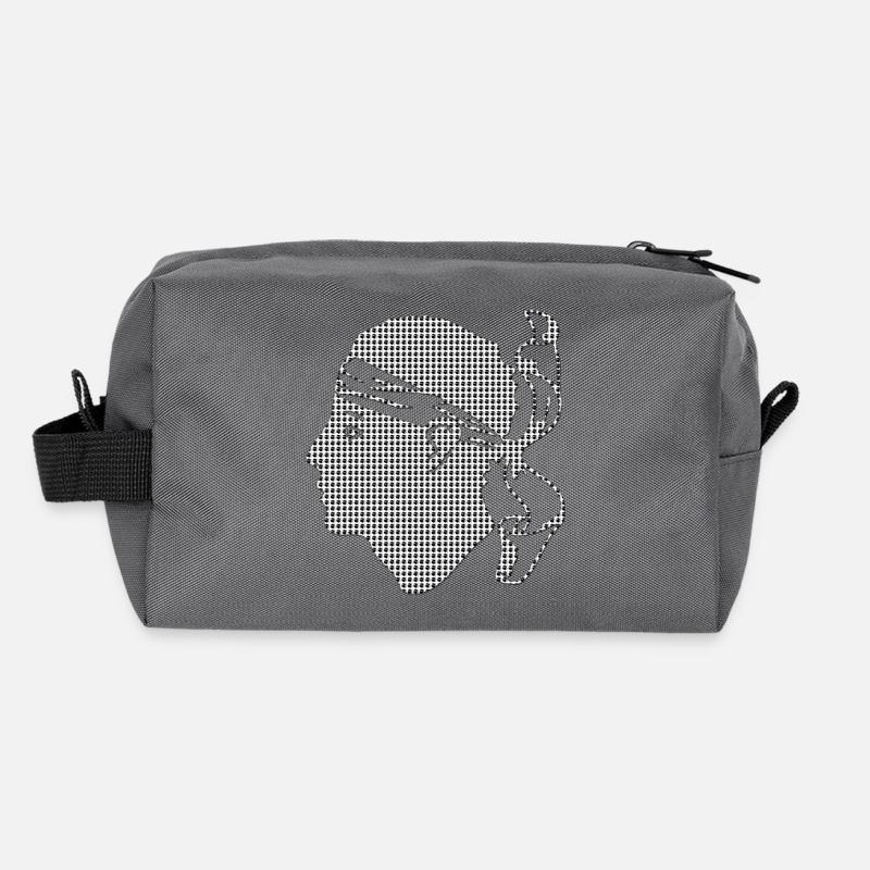 Grande tête Maure Trousse de toilette en tissu recyclé
