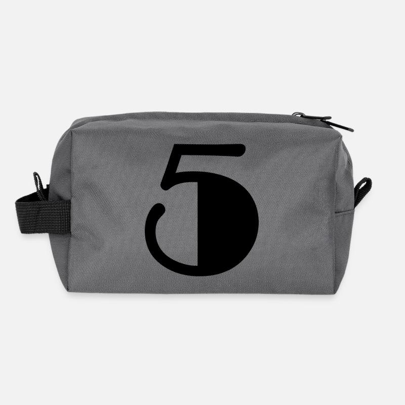 5. 5 JAHRE. 5-JÄHRIGES JUBILÄUM. GEBURTSTAG 5 JAHRE. 5 - Recycelte Kulturtasche - Anthrazit