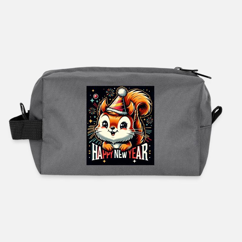 Neujahr Sylvester Eichhörnchen Jahreswechsel Recycelte Kulturtasche