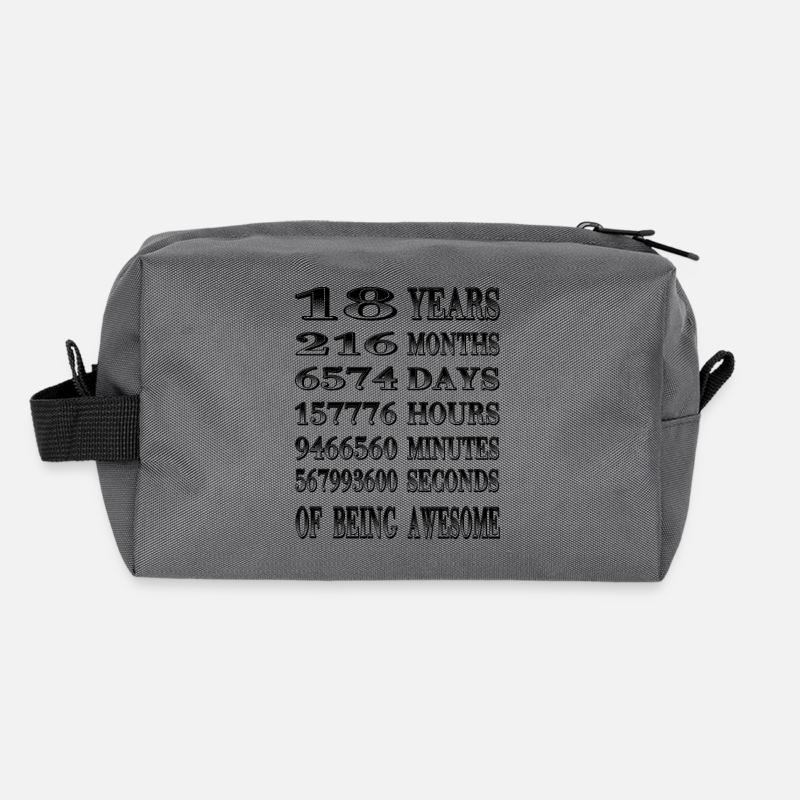 18. Geburtstag. Happy Birthday Geschenk Recycelte Kulturtasche