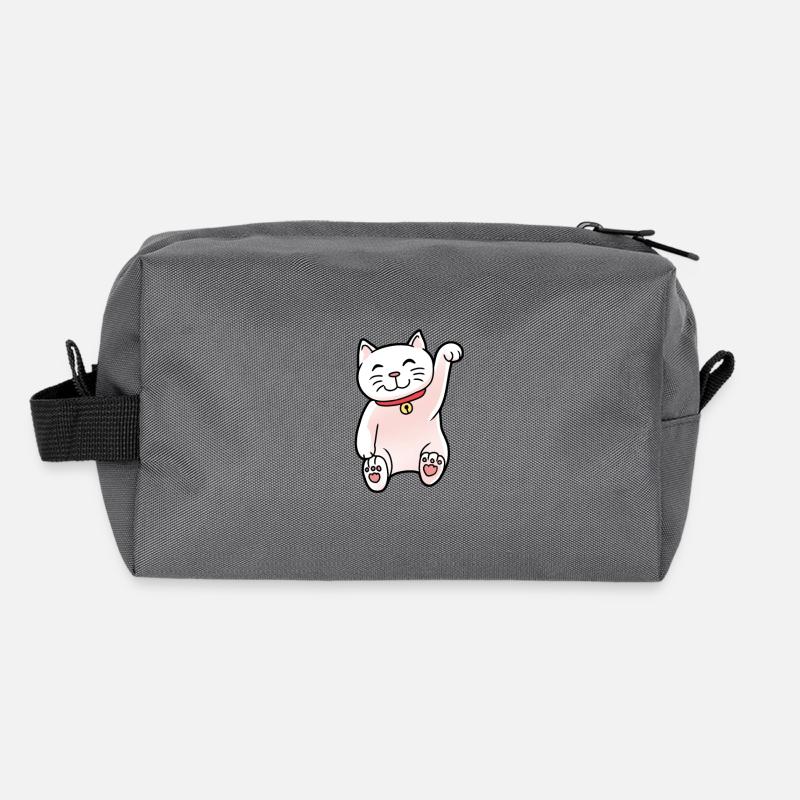 Asien Katze China Chinesisch Katzen Miau - Recycelte Kulturtasche - Anthrazit
