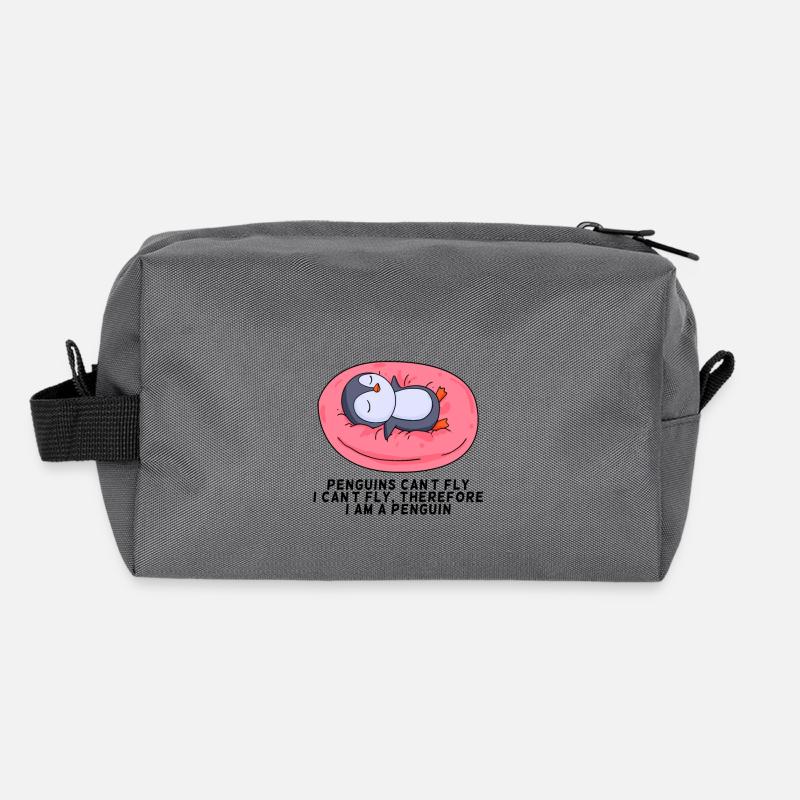 manchot Trousse de toilette en tissu recyclé