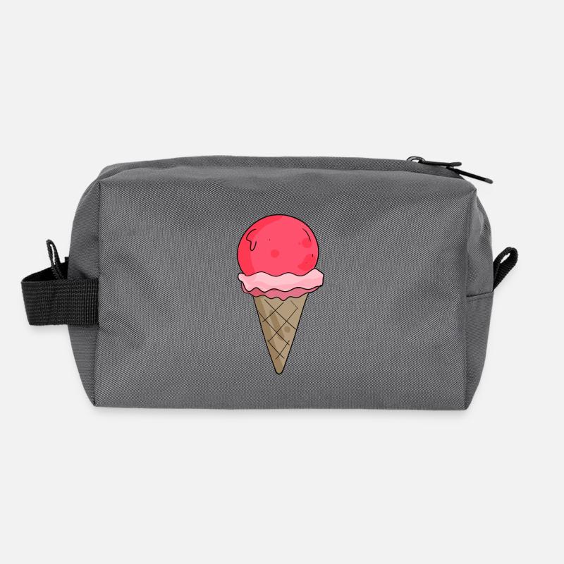 Eis - Recycelte Kulturtasche - Anthrazit