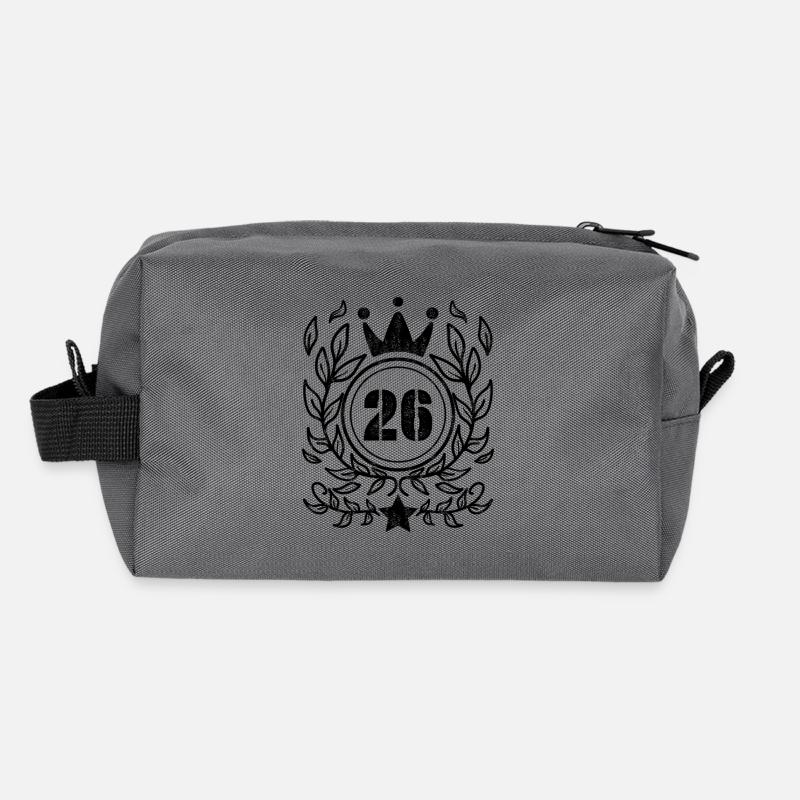 26 years old crown Recycled Toiletry Zip Bag