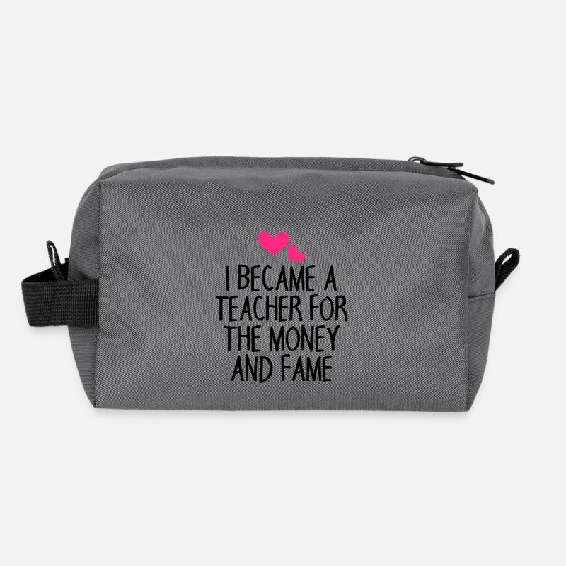 Teacher saying funny Recycled Toiletry Zip Bag