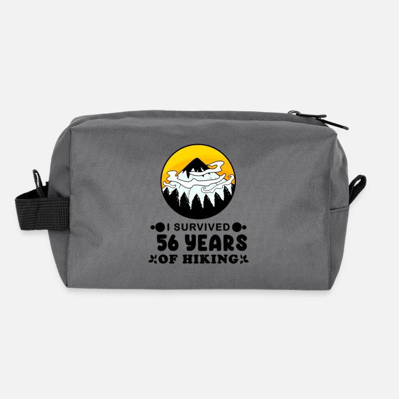 Mountain Wanderer 56e anniversaire 56 ans Cadeau Trousse de toilette en tissu recyclé