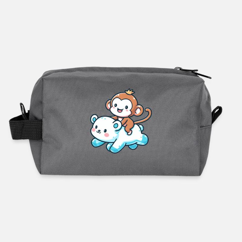 Eisbär Niedlich Begleiter Affe Recycelte Kulturtasche