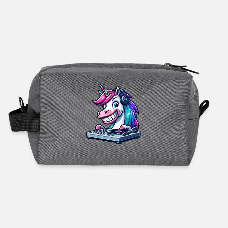 Pig DJ Disco Music Dancing Party Techno Recycled Toiletry Zip Bag