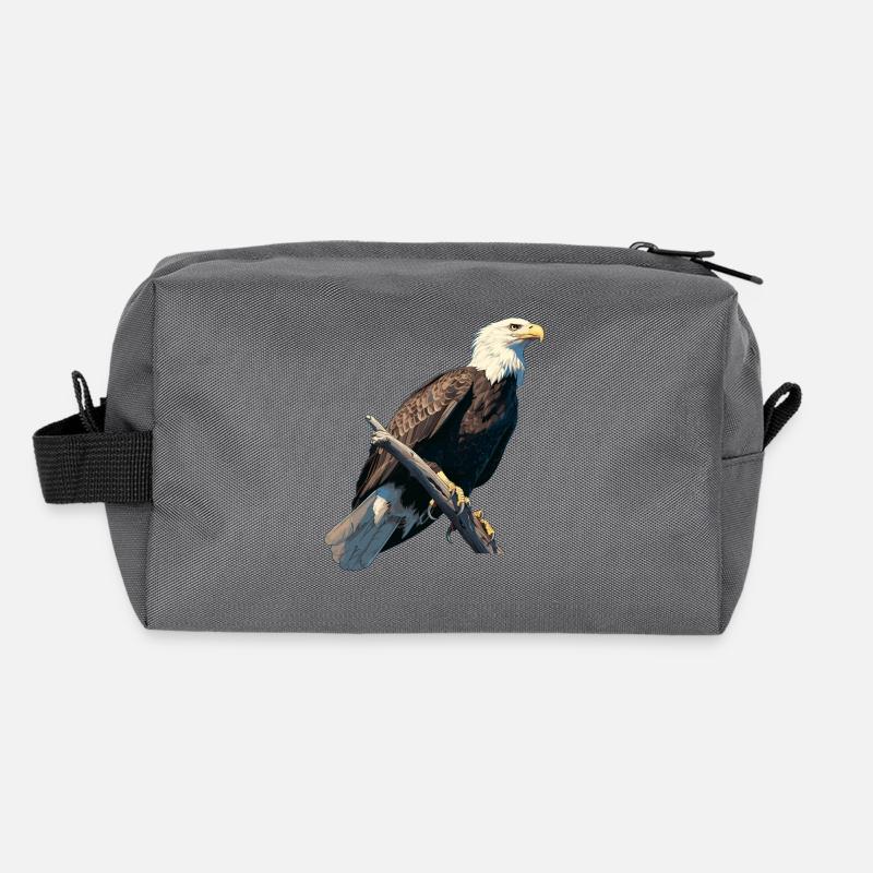 Bald Eagle Weißkopfseeadler Recycled Toiletry Zip Bag