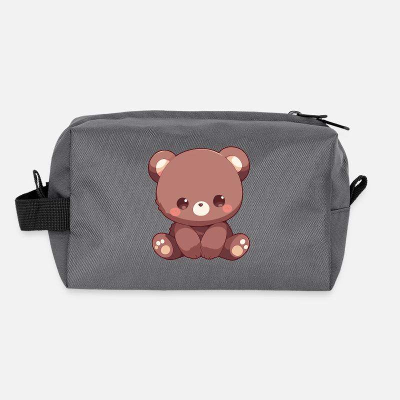 Ours Bären Bär Trousse de toilette en tissu recyclé