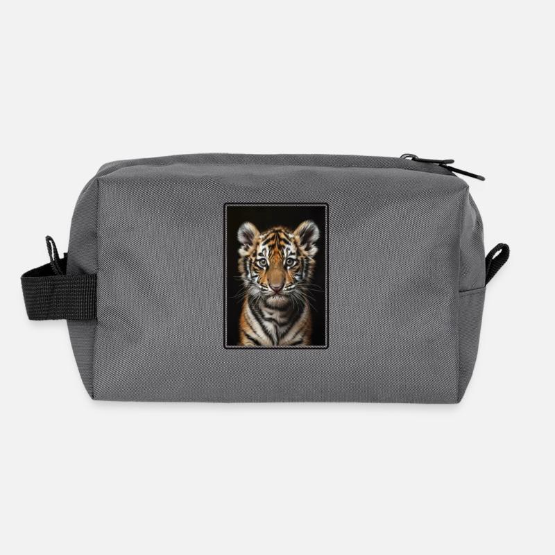 Tigre Trousse de toilette en tissu recyclé