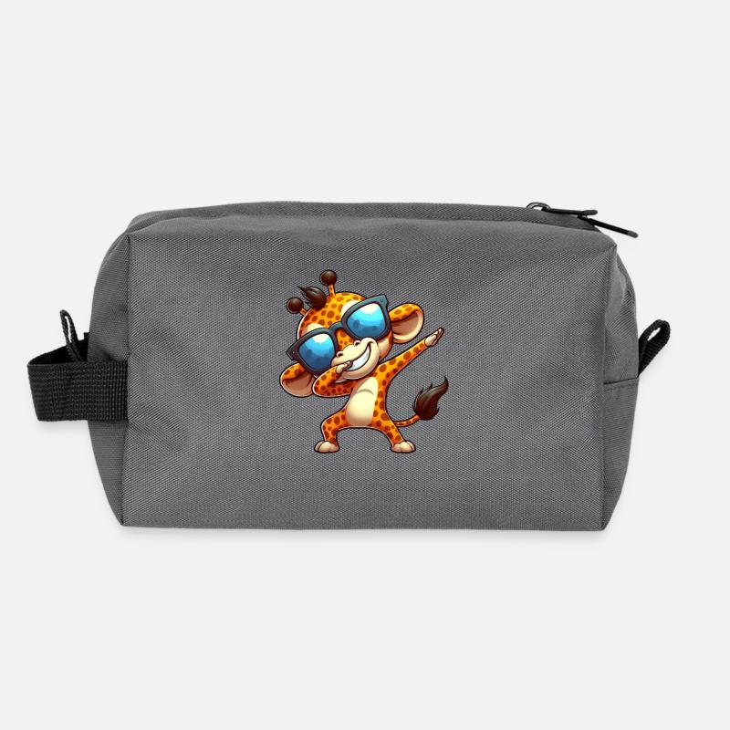 Coole Giraffe Dab Sonnenbrille Regenbogen Recycelte Kulturtasche