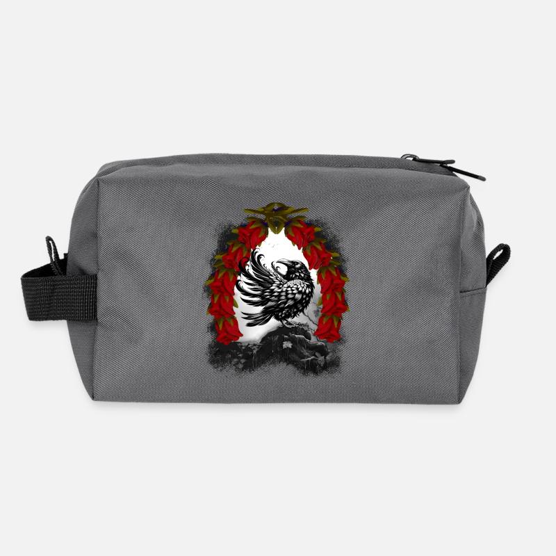 Fairy Tale Character: Raven, Crow, Raven, Crow, Fairy Tale Recycled Toiletry Zip Bag