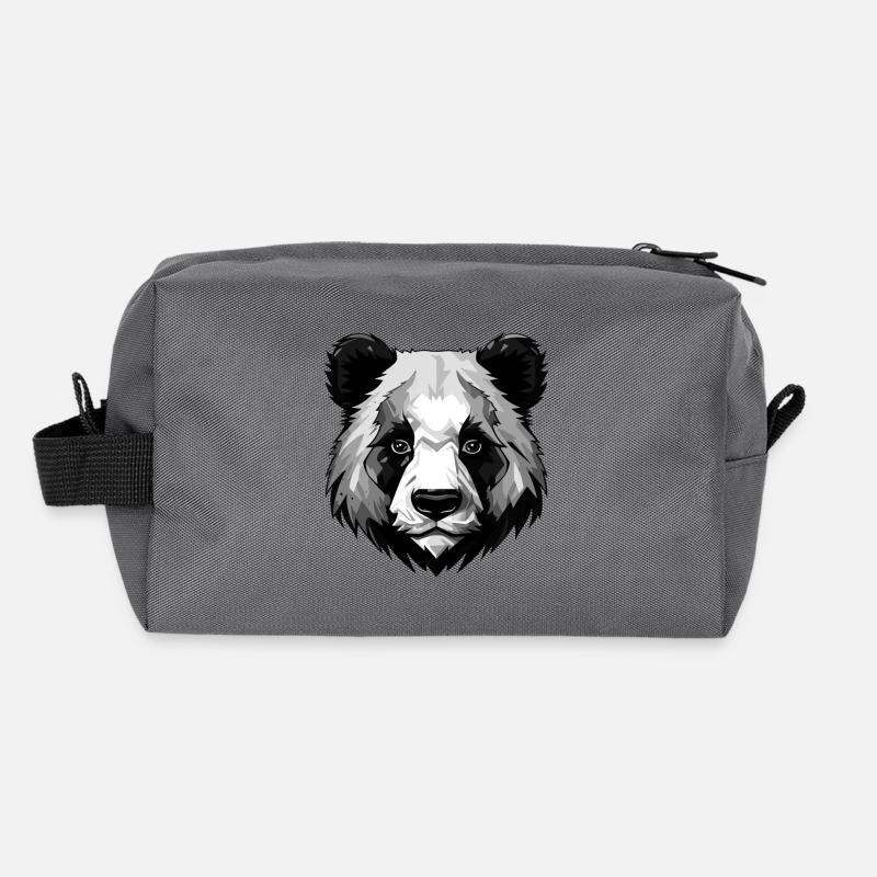 Panda Kopf Recycelte Kulturtasche