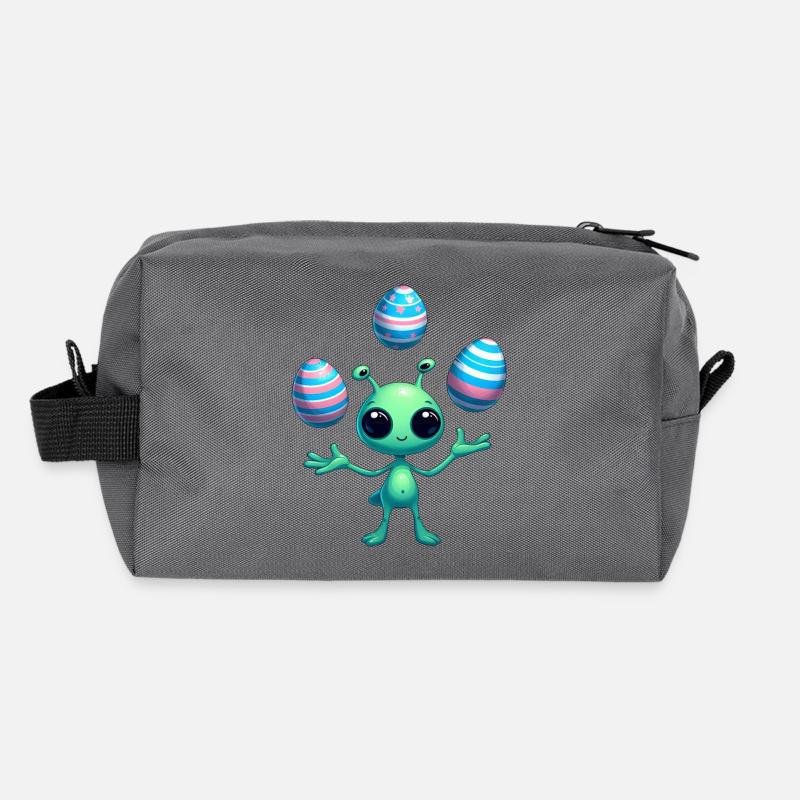 Ostern mit Alien: Eier-Jonglage Recycelte Kulturtasche