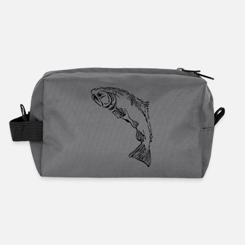 Salmon Recycled Toiletry Zip Bag