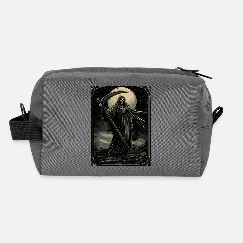 Halloween, Grim Reaper, Gothique, Goth Trousse de toilette en tissu recyclé