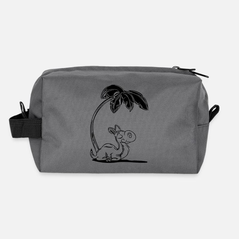 Süsses Kamel unter einer Palme Recycelte Kulturtasche