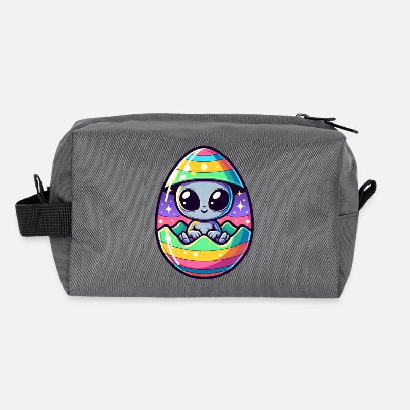 Alien Osterei-Schlüpfen Design: Bunte Überraschung Recycelte Kulturtasche