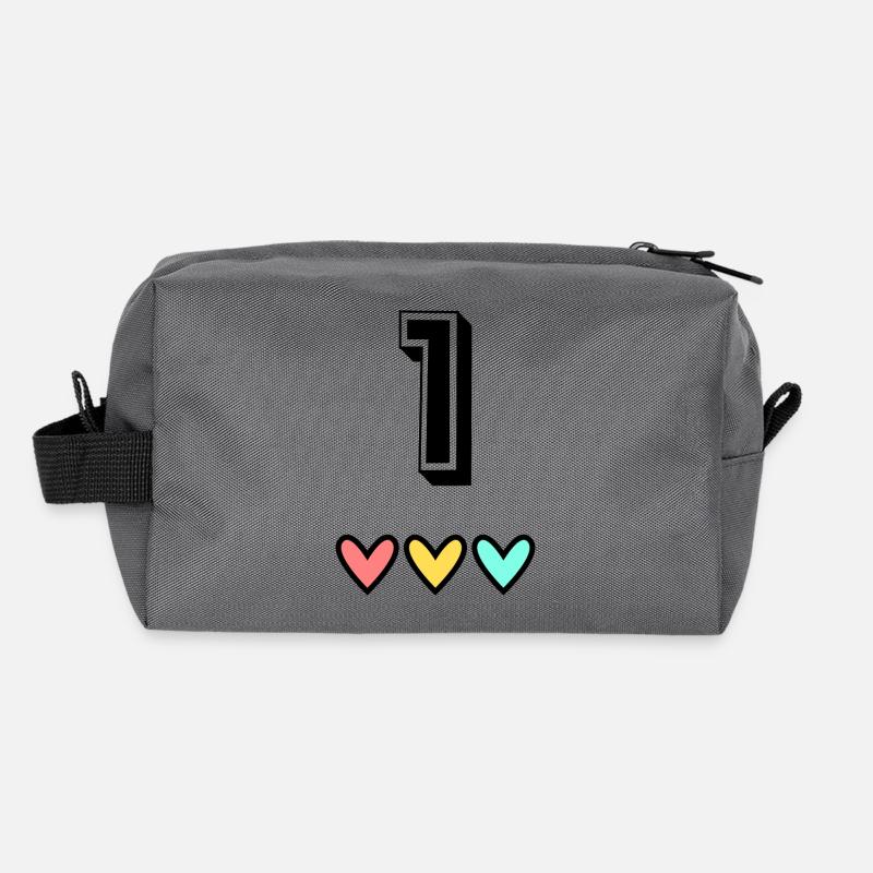 1 AN. 1er ANNIVERSAIRE. ANNIVERSAIRE 1 AN. 1 Trousse de toilette en tissu recyclé