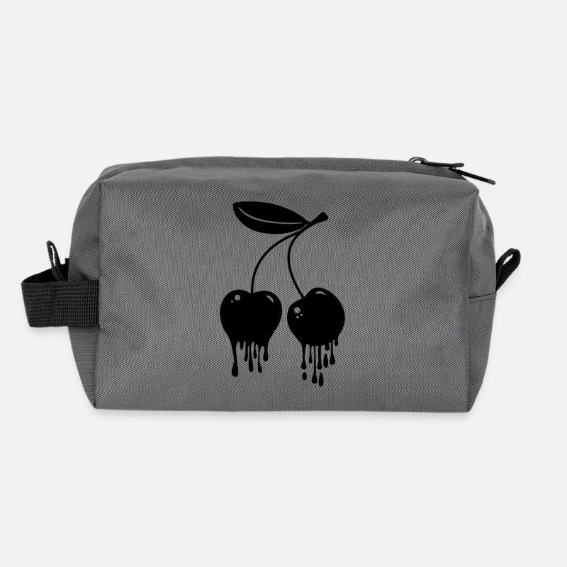 Cerises Kawaii Soft Gothic Gift Trousse de toilette en tissu recyclé