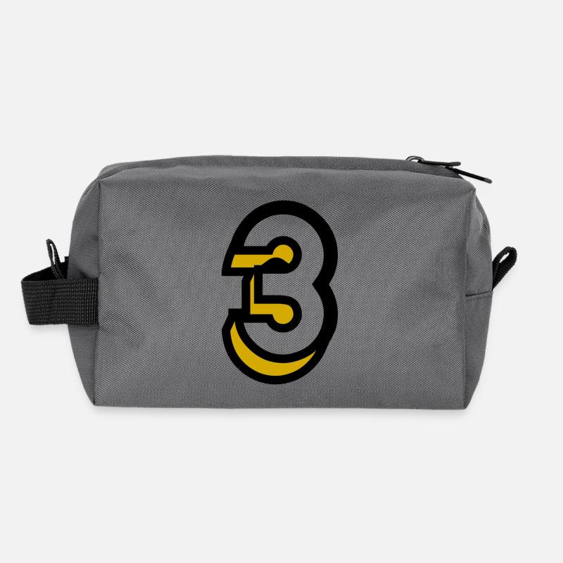 3. 3 YEARS. 3RD ANNIVERSARY. BIRTHDAY 3 YEARS Recycled Toiletry Zip Bag