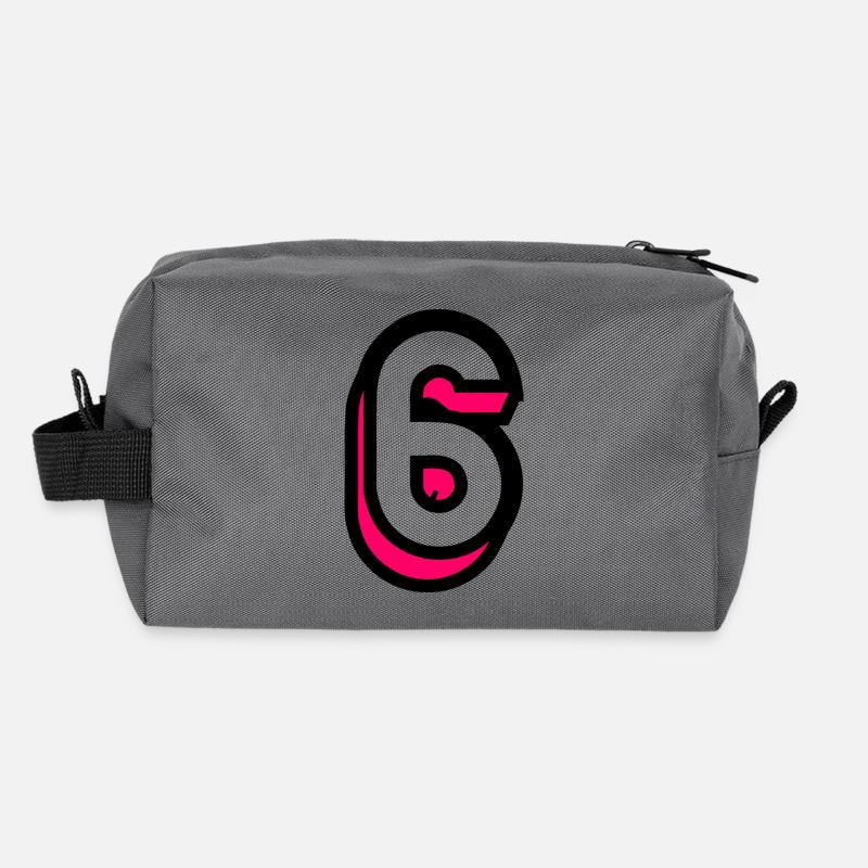 6. HAPPY BIRTHDAY. JOYEUX ANNIVERSAIRE. CHIFFRE Trousse de toilette en tissu recyclé