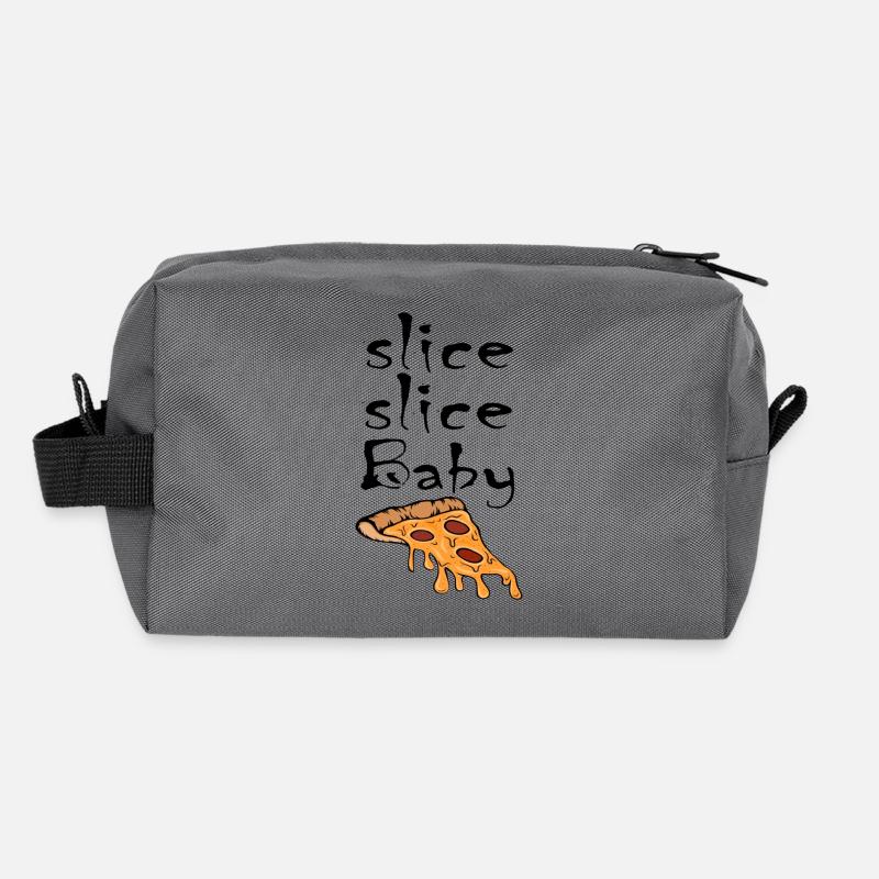 Tranche tranche de pizza pour bébé Trousse de toilette en tissu recyclé