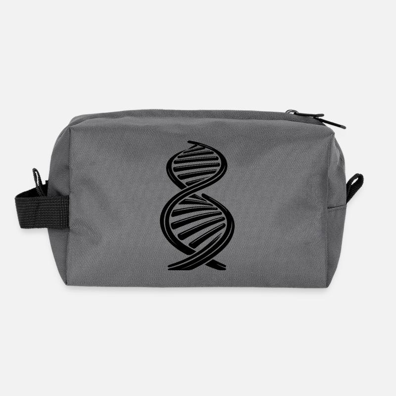Chaîne nucléotidique brin d’ADN deux brins simples Trousse de toilette en tissu recyclé