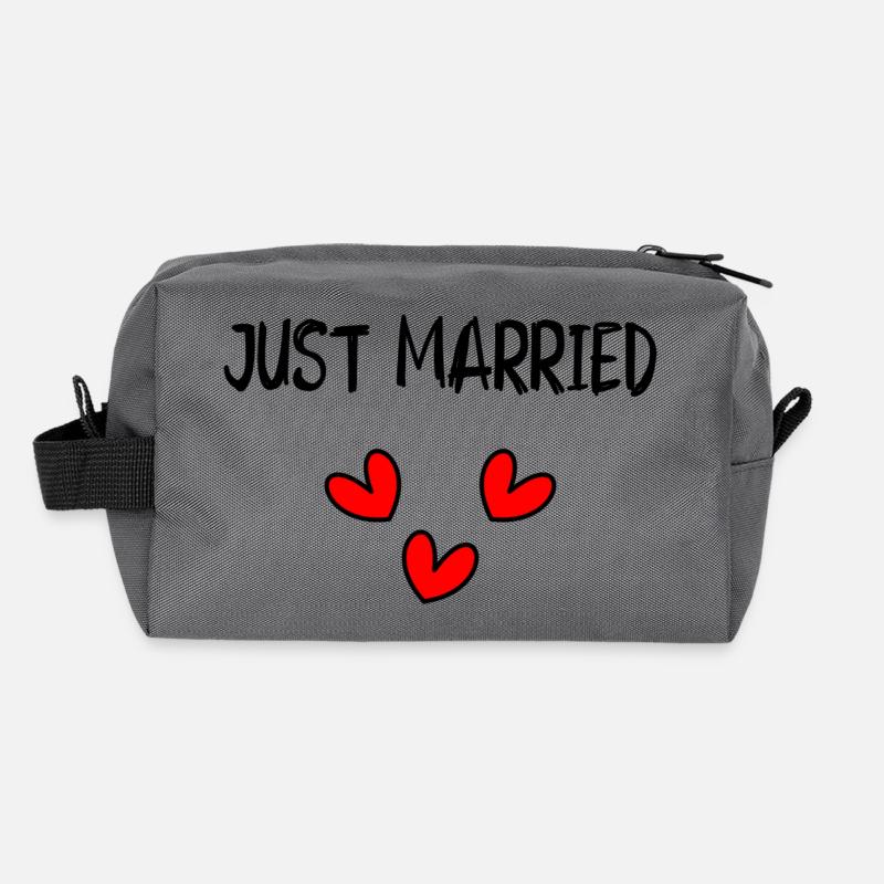 JUST MARRIED. VIVE LES MARIES. EVJF Trousse de toilette en tissu recyclé