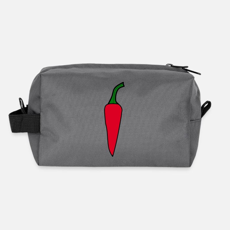 Hot peppers vegetables vegan Recycled Toiletry Zip Bag