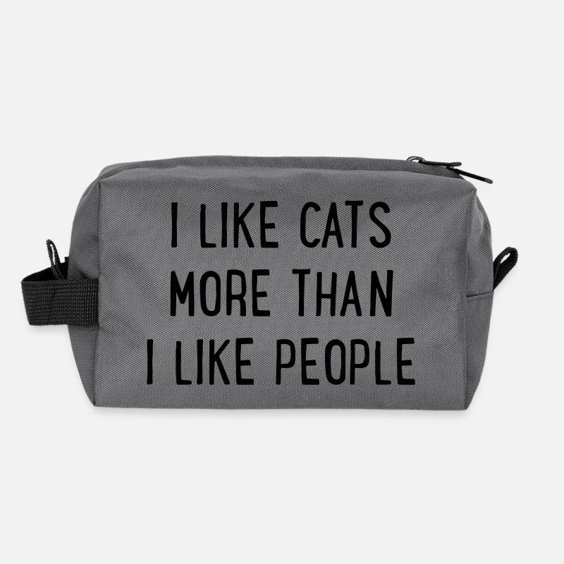 Félin Trousse de toilette en tissu recyclé