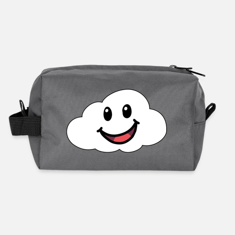 Émotions Sentiments Amical Nuage Ciel Météo Trousse de toilette en tissu recyclé