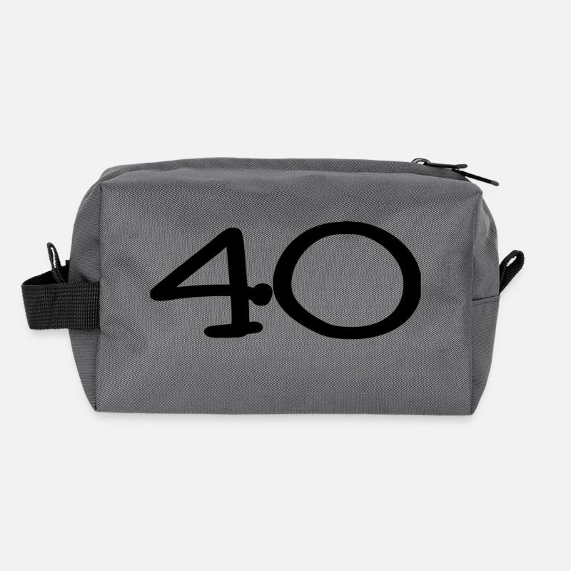 40. 40 ANS. 40e ANNIVERSAIRE. ANNIVERSAIRE 40 ANS. Trousse de toilette en tissu recyclé
